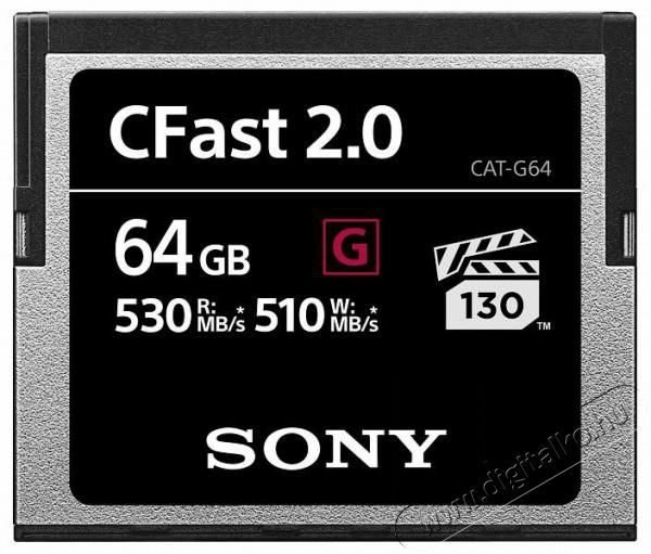 SONY CFAST 2.0 G 64GB memóriakártya Fényképezőgép / kamera - HDD / mem.kártya kamera - 354432