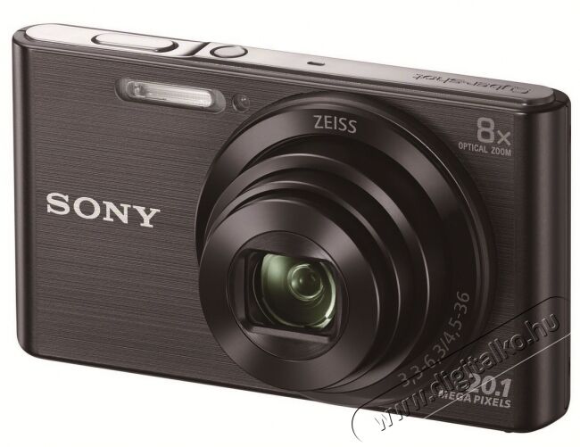 SONY DSC-W830B Digitális fényképezőgép - Fekete + 32GB memória kártya Fényképezőgép / kamera - Kompakt fényképezőgép - Normál tudású kompakt - 361588