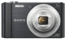 SONY DSC-W810B digitális fényképezőgép - fekete Fényképezőgép / kamera - Kompakt fényképezőgép - Normál tudású kompakt - 279894