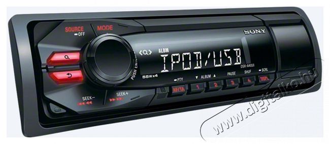 SONY DSX-A40UI autórádió fejegység - vörös Autóhifi / Autó felszerelés - Autórádió fejegység - Autórádió fejegység - 306838