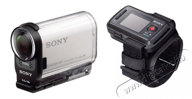 SONY HDR-AS200VR videokamera + vezeték nélküli távvezérlő Fényképezőgép / kamera - Sport kamera - 1080p Full HD felbontású - 285262
