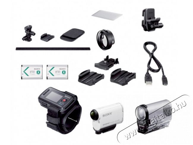 SONY HDR-AS200VT videokamera szett Fényképezőgép / kamera - Sport kamera - 1080p Full HD felbontású - 285260