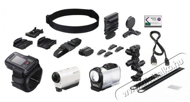 SONY HDR-AZ1VB Bike Full HD Videokamera Kit - feh&eacute;r F&eacute;nyk&eacute;pezőg&eacute;p / kamera - Sport kamera - 1080p Full HD felbont&aacute;s&uacute; - 281497