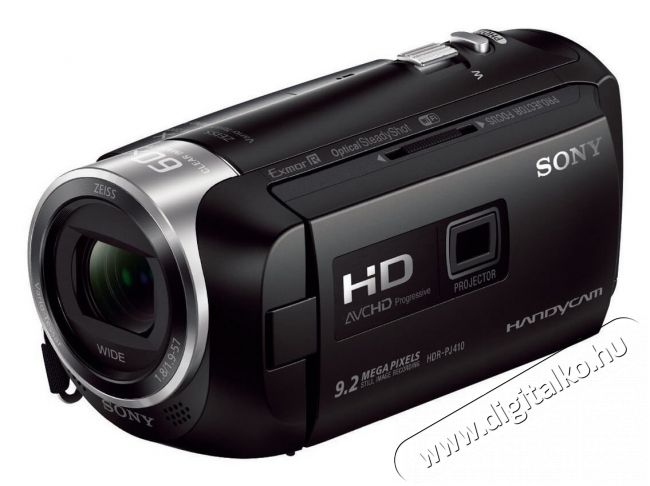 SONY HDR-PJ410B digitális videókamera Fényképezőgép / kamera - Memóriakártyás videokamera - Kompakt - 334242