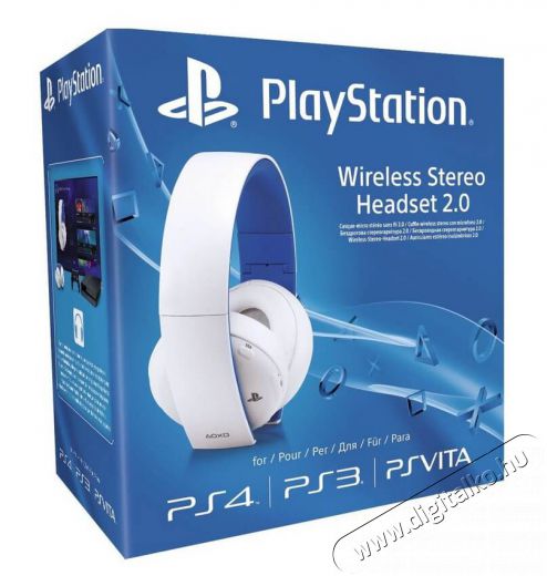 SONY PlayStation 4 (PS4) Wireless headset (PS719856634) - fehér Iroda és számítástechnika - Játék konzol - Kiegészítő - 327961