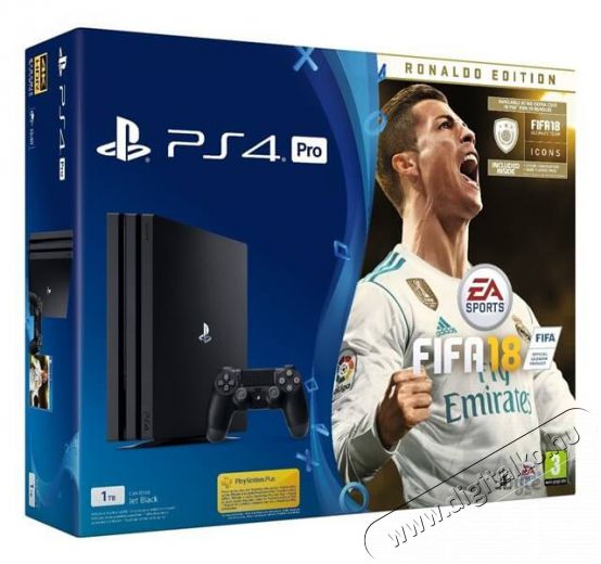 SONY PlayStation 4 Pro (PS4 Pro) 1TB konzol + FIFA 18 Deluxe Edition játékszoftver Iroda és számítástechnika - Játék konzol - Playstation 4 (PS4) konzol - 327973