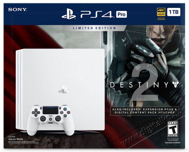 SONY PlayStation 4 Pro (PS4 Pro) 1TB konzol + Destiny 2 játékszoftver Iroda és számítástechnika - Játék konzol - Playstation 4 (PS4) konzol - 327972