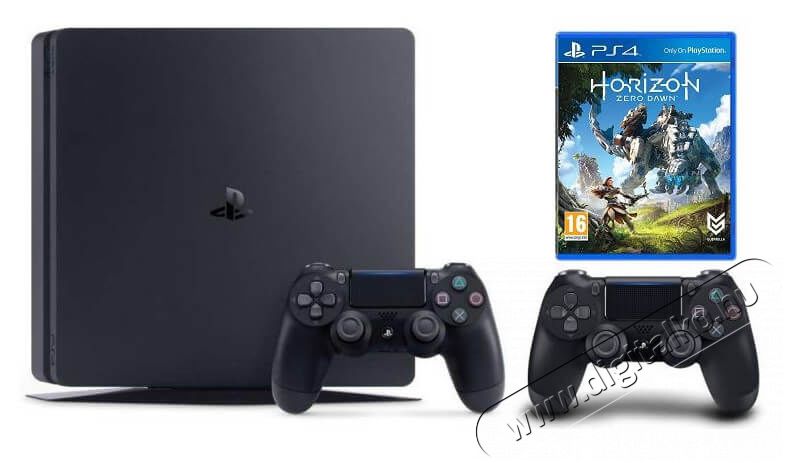 SONY PlayStation 4 (PS4) Slim 1TB konzol + Horizon Zero Dawn játék + 2 db Contoller Iroda és számítástechnika - Játék konzol - Playstation 4 (PS4) konzol - 321603