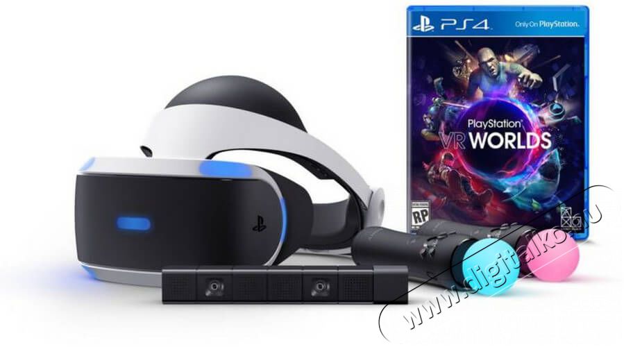 SONY PlayStation 4 (PS4) VR 3D virtuális szemüveg + kamera + PS Move Twin Pack + VR Worlds (PS719880561) Iroda és számítástechnika - Játék konzol - Kiegészítő - 327978