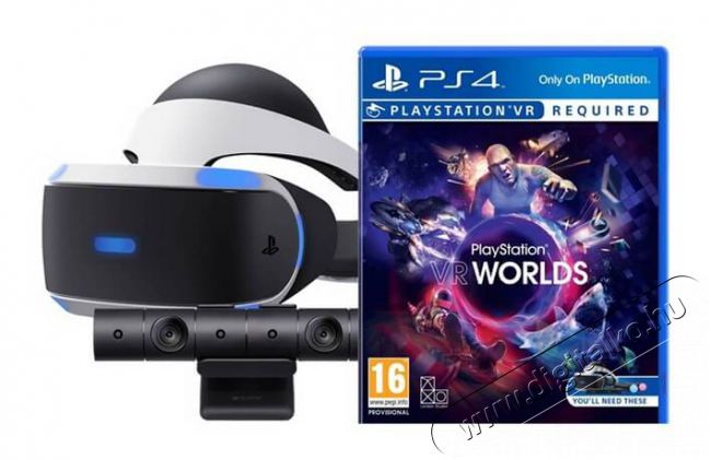 SONY PlayStation 4 (PS4) VR 3D virtuális szemüveg + kamera + VR Worlds (PS719880967) Iroda és számítástechnika - Játék konzol - Kiegészítő - 327979