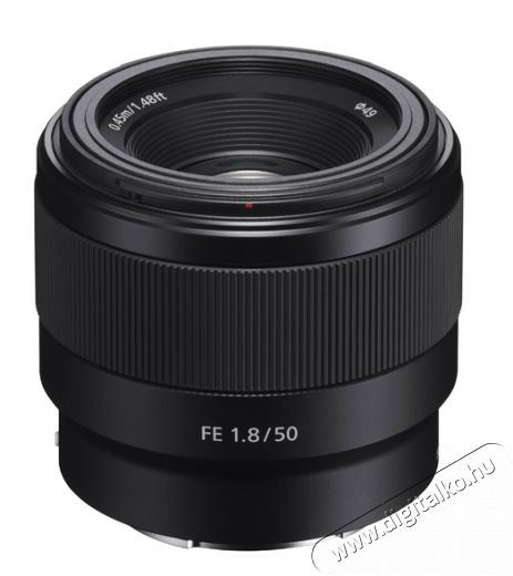 SONY 50mm f/1,8 (SEL-50F18F) - Sony E Fotó-Videó kiegészítők - Objektív - Fix fókuszú objektív - 302060