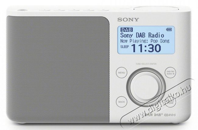 SONY XDR-S61D DAB+/DM hordozható rádió - fehér Audio-Video / Hifi / Multimédia - Rádió / órás rádió - Asztali rádió - 326759