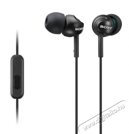 SONY MDR-EX110APB fülhallgató - fekete Audio-Video / Hifi / Multimédia - Fül és Fejhallgatók - Fülhallgató mikrofonnal / headset - 288784