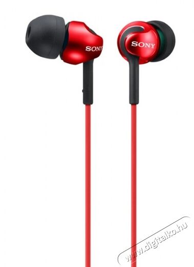 SONY MDR-EX110LPR fülhallgató - piros Audio-Video / Hifi / Multimédia - Fül és Fejhallgatók - Fülhallgató mikrofonnal / headset - 288774