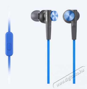 SONY MDR-XB50APL Extra Bass mikrofonos fülhallgató - kék Audio-Video / Hifi / Multimédia - Fül és Fejhallgatók - Fülhallgató mikrofonnal / headset - 306973