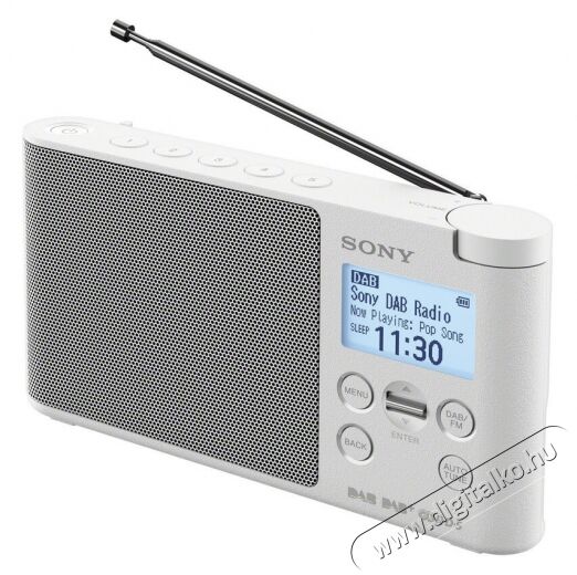 SONY XDR-S41DW hordozható DAB/DAB+ rádió - fehér Audio-Video / Hifi / Multimédia - Rádió / órás rádió - Hordozható, zseb-, táska rádió - 338972