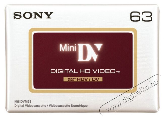 SONY DVM63HDV HD DV kazetta Fotó-Videó kiegészítők - Egyéb fotó-videó kiegészítő - Egyéb - 306852