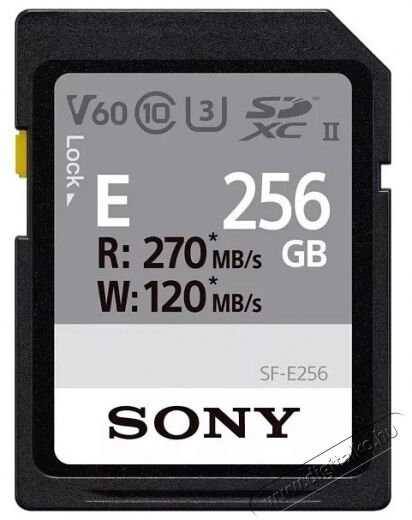 SONY 256GB SDXC UHS-II (SFE256) memóriakártya Memória kártya / Pendrive - SD / SDHC / SDXC kártya - 361075