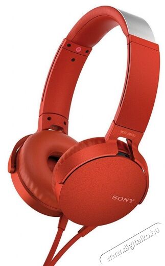 SONY MDRXB550APR.CE7 Extra Bass fejhallgató - piros Audio-Video / Hifi / Multimédia - Fül és Fejhallgatók - Fejhallgató - 320392