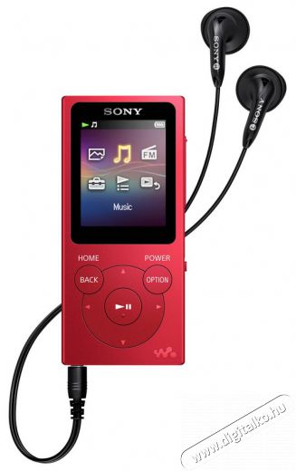 SONY NW-E394R 8GB MP3 lejátszó - piros Audio-Video / Hifi / Multimédia - Hordozható CD / DVD / Multimédia készülék - MP3/MP4 lejátszó - 313048