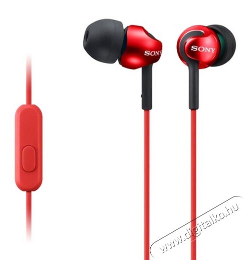 SONY MDR-EX110APR fülhallgató - piros Audio-Video / Hifi / Multimédia - Fül és Fejhallgatók - Fülhallgató mikrofonnal / headset - 288788