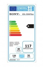 SONY KD-L50WF665BAEP FullHD Smart LED televízió Televíziók - LED televízió - 1080p Full HD felbontású - 349451