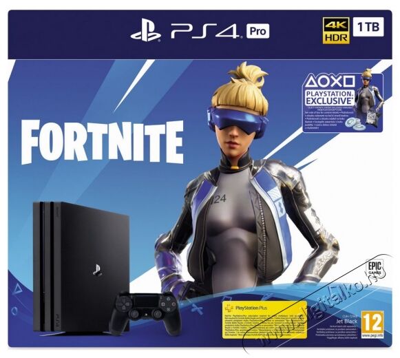 SONY PlayStation 4 Pro (PS4 Pro) 1TB konzol + Fortnite Iroda és számítástechnika - Játék konzol - Playstation 4 (PS4) konzol - 353455