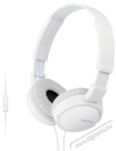 SONY MDR-ZX110APW mikrofonos fejhallgató - fehér Audio-Video / Hifi / Multimédia - Fül és Fejhallgatók - Fejhallgató mikrofonnal / headset - 297499