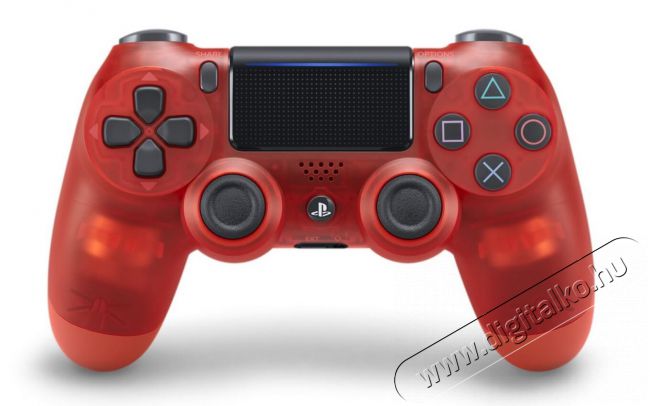SONY PlayStation 4 (PS4) Dualshock 4 kontroller V2 - piros áttetsző Iroda és számítástechnika - Játék konzol - Kontroller - 327967