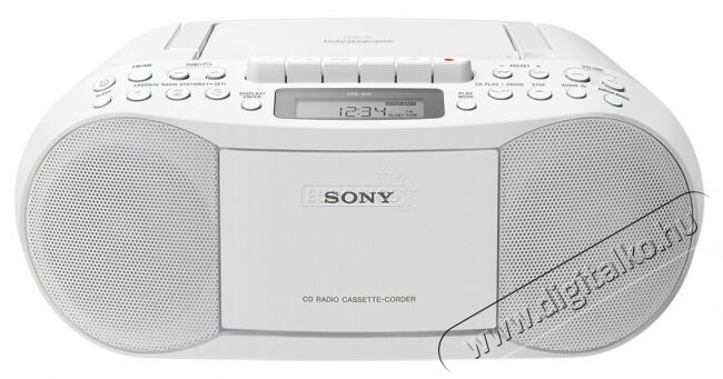 SONY CFDS70W CD lejátszós rádiómagnó Audio-Video / Hifi / Multimédia - Hordozható CD / DVD / Multimédia készülék - Hordozható CD / Multimédia rádiómagnó / Boombox - 306931