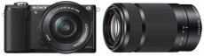 SONY Alpha 5000 + 16-50mm + 55-210mm Kit Fényképezőgép / kamera - MILC cserélhető objektíves kompakt fényképezőgép - 279910