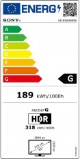 SONY KE85XH9096BAEP Ultra HD LED Smart telev&iacute;zi&oacute; Telev&iacute;zi&oacute;k - LED telev&iacute;zi&oacute; - UHD 4K felbont&aacute;s&uacute; - 371395