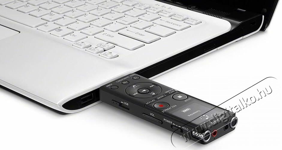 SONY ICDUX570B USB csatlakozós fekete digitális diktafon - 4GB Mobil / Kommunikáció / Smart - Diktafon - Diktafon - 368336