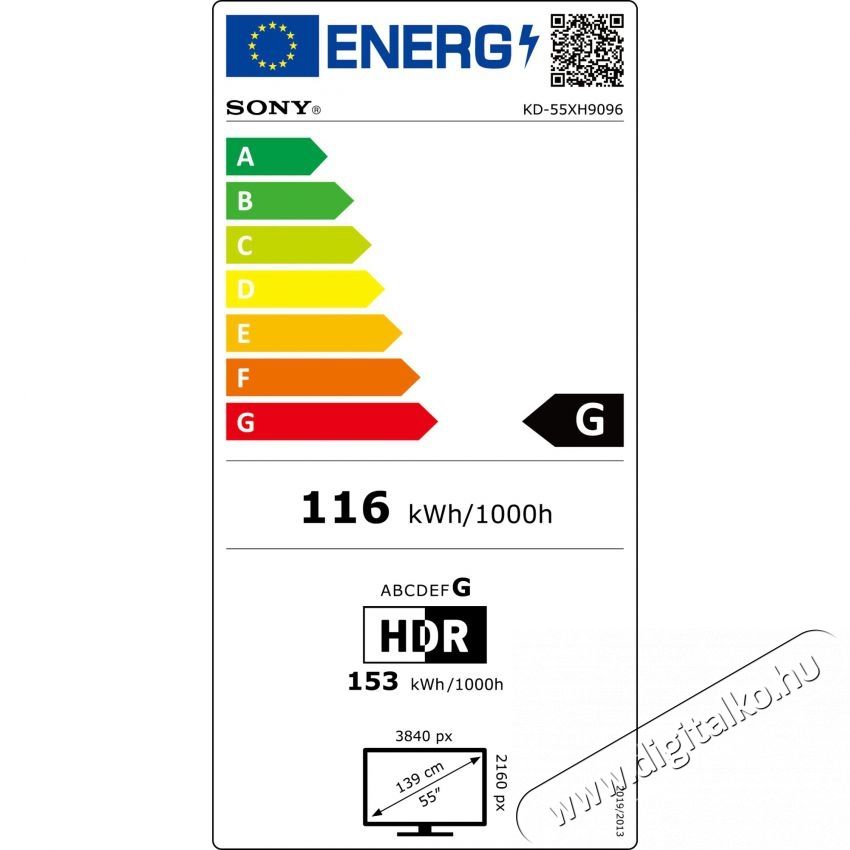 SONY KD55XH9096BAEP Ultra HD Smart LED telev&iacute;zi&oacute; Telev&iacute;zi&oacute;k - LED telev&iacute;zi&oacute; - UHD 4K felbont&aacute;s&uacute; - 364727