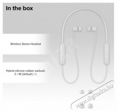 SONY WIC100W.CE7 vezeték nélküli fülhallgató Audio-Video / Hifi / Multimédia - Fül és Fejhallgatók - Fülhallgató - 401175