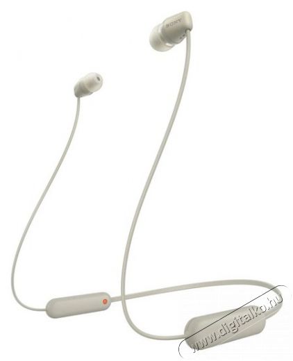 SONY WIC100C Bluetooth bézs fülhallgató Audio-Video / Hifi / Multimédia - Fül és Fejhallgatók - Fülhallgató - 405616