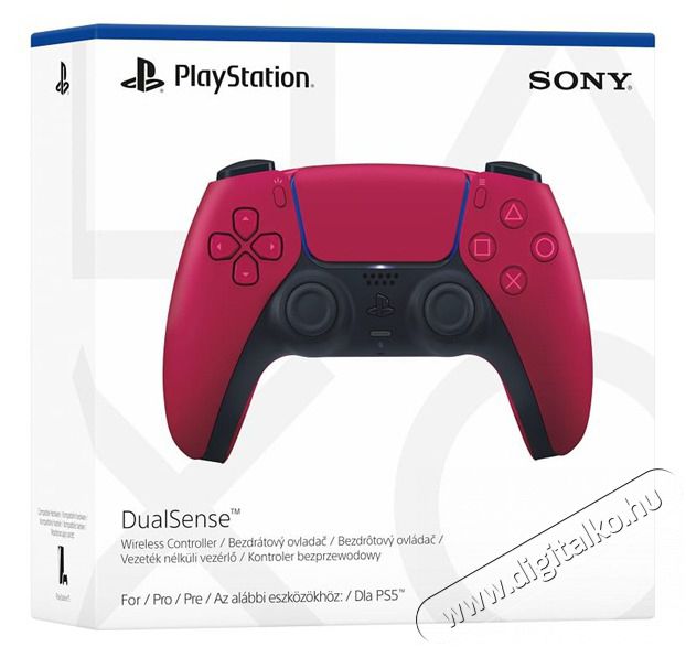 SONY PlayStation DualSense vezet&eacute;k n&eacute;lk&uuml;li kontroller, Cosmic RED Iroda &eacute;s sz&aacute;m&iacute;t&aacute;stechnika - J&aacute;t&eacute;k konzol - Kontroller - 461695