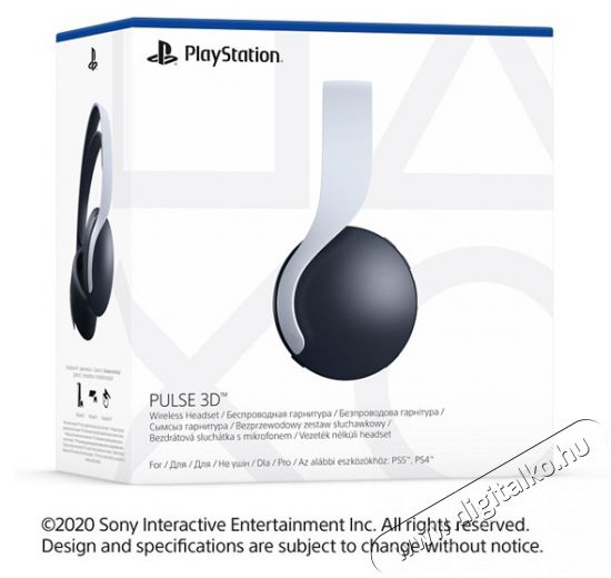 SONY PlayStation 5 Pulse 3D vezeték nélküli headset Mobil / Kommunikáció / Smart - Mobiltelefon kiegészítő / tok - Headset - 459559