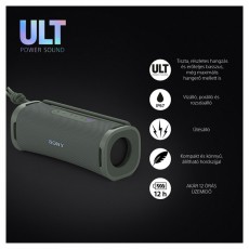SONY SRSULT10H.CE7 ULT FIELD 1 hordozható vezeték nélküli szürkészöld Bluetooth hangszóró Audio-Video / Hifi / Multimédia - Hordozható, vezeték nélküli / bluetooth hangsugárzó - Hordozható, vezeték nélküli / bluetooth hangsugárzó - 496595
