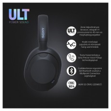 SONY WHULT900NB.CE7 ULT WEAR zajszűrős fekete Bluetooth fejhallgató Audio-Video / Hifi / Multimédia - Fül és Fejhallgatók - Fejhallgató - 497349