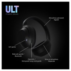SONY WHULT900NB.CE7 ULT WEAR zajszűrős fekete Bluetooth fejhallgató Audio-Video / Hifi / Multimédia - Fül és Fejhallgatók - Fejhallgató - 497349