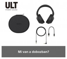 SONY WHULT900NB.CE7 ULT WEAR zajszűrős fekete Bluetooth fejhallgató Audio-Video / Hifi / Multimédia - Fül és Fejhallgatók - Fejhallgató - 497349