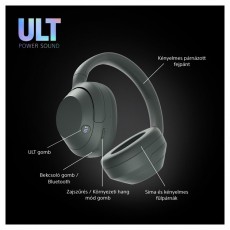 SONY WHULT900NH.CE7 ULT WEAR zajszűrős szürkészöld Bluetooth fejhallgató Audio-Video / Hifi / Multimédia - Fül és Fejhallgatók - Fejhallgató - 497350