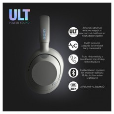 SONY WHULT900NW.CE7 ULT WEAR zajszűrős fehér Bluetooth fejhallgató Audio-Video / Hifi / Multimédia - Fül és Fejhallgatók - Fejhallgató - 497351