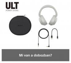 SONY WHULT900NW.CE7 ULT WEAR zajszűrős fehér Bluetooth fejhallgató Audio-Video / Hifi / Multimédia - Fül és Fejhallgatók - Fejhallgató - 497351