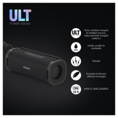 SONY SRSULT10B.CE7 ULT FIELD 1 hordozható vezeték nélküli fekete Bluetooth hangszóró Audio-Video / Hifi / Multimédia - Hordozható, vezeték nélküli / bluetooth hangsugárzó - Hordozható, vezeték nélküli / bluetooth hangsugárzó - 497835