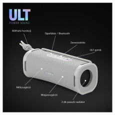 SONY SRSULT10W.CE7 ULT FIELD 1 hordozható vezeték nélküli fehér Bluetooth hangszóró Audio-Video / Hifi / Multimédia - Hordozható, vezeték nélküli / bluetooth hangsugárzó - Hordozható, vezeték nélküli / bluetooth hangsugárzó - 500139