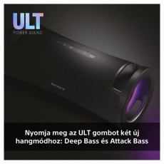 SONY SRSULT70B.EU8 ULT FIELD 7 hordozható vezeték nélküli Bluetooth hangszóró Audio-Video / Hifi / Multimédia - Hordozható, vezeték nélküli / bluetooth hangsugárzó - Hordozható, vezeték nélküli / bluetooth hangsugárzó - 500137