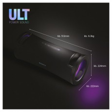 SONY SRSULT70B.EU8 ULT FIELD 7 hordozható vezeték nélküli Bluetooth hangszóró Audio-Video / Hifi / Multimédia - Hordozható, vezeték nélküli / bluetooth hangsugárzó - Hordozható, vezeték nélküli / bluetooth hangsugárzó - 500137