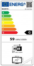 SONY KD43X75WLPAEP UHD SMART LED TV Televíziók - LED televízió - UHD 4K felbontású - 480496